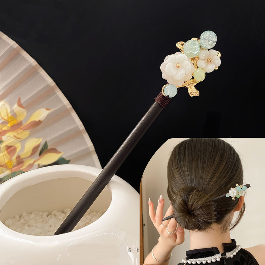 Tusuk Konde Kayu Gaya Cina Ant - Hanbok Hair Pin ulasan dan harga