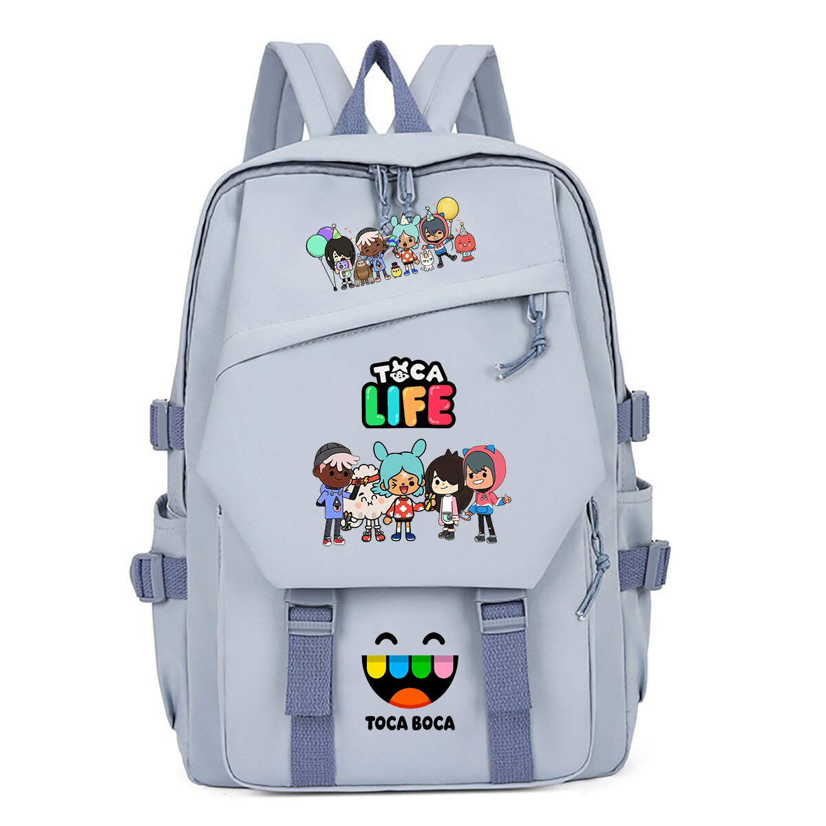Toca Life World Print Backpack - Korean Girl Lifestyle ulasan dan harga